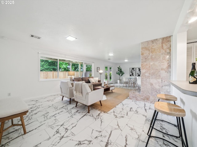 6325 SW Elm Ave, Beaverton, OR 97005 - living area with marble look tiles