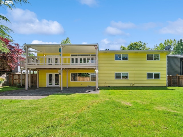 6325 SW Elm Ave, Beaverton, OR 97005 - rear view of property with french doors and a wooden deck
