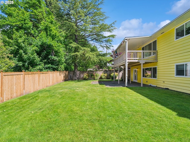 6325 SW Elm Ave, Beaverton, OR 97005 - view of yard featuring a balcony and a patio