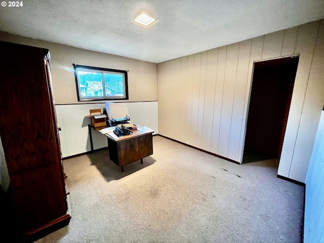 office featuring a textured ceiling