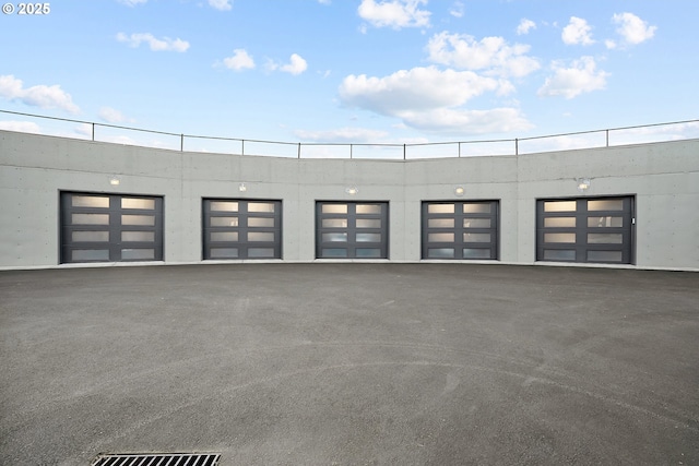 garage featuring visible vents