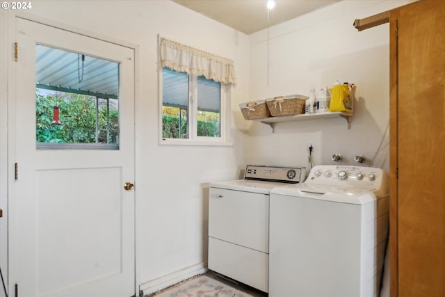 laundry area with washer and clothes dryer