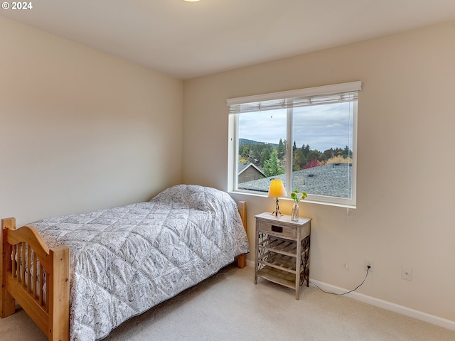 bedroom featuring carpet flooring