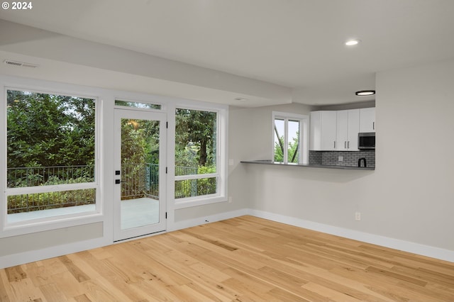 interior space featuring light hardwood / wood-style flooring