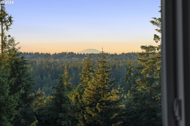 view of nature at dusk