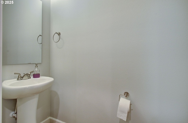 bathroom with a sink