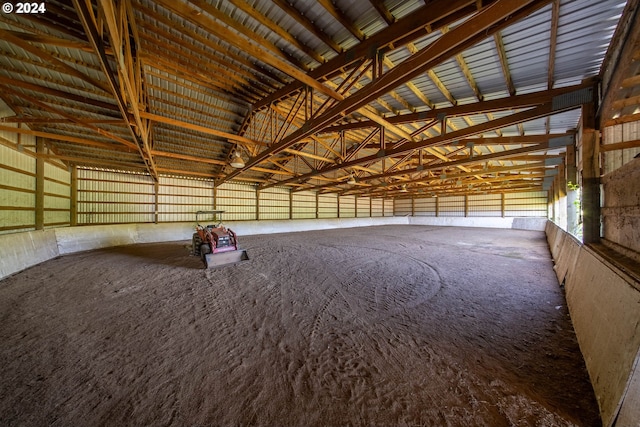 view of horse barn