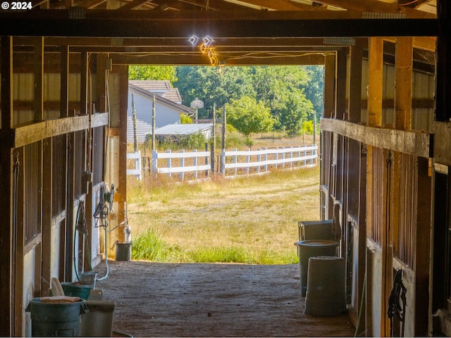 view of stable