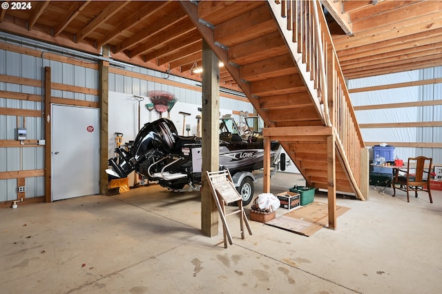 view of horse barn