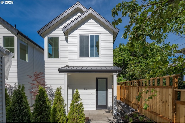3727 N Michigan Ave, Portland, OR 97227 - view of front facade with a standing seam roof and a metal roof