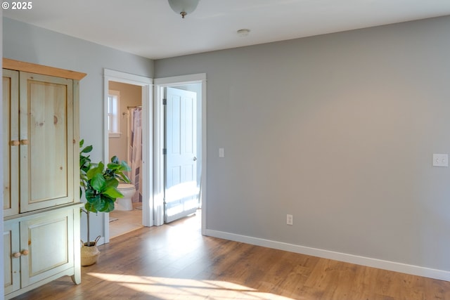 interior space featuring light wood-type flooring