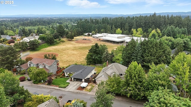 18135 SW Hart Dr, Beaverton, OR 97007 - aerial view of residential area featuring a heavily wooded area