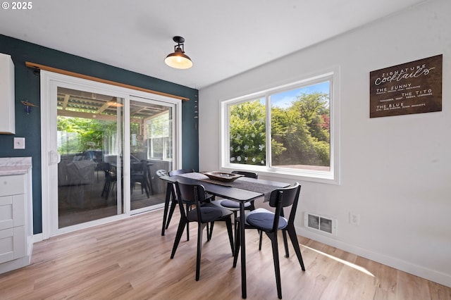 35208 Orchard Ln, Astoria, OR 97103 - dining space with plenty of natural light, baseboards, and light wood-type flooring