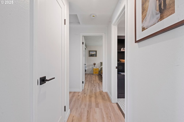 35208 Orchard Ln, Astoria, OR 97103 - corridor with light wood finished floors and baseboards