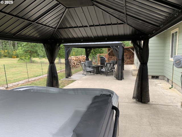 24945 Oak Ln, Elmira, OR 97437 - view of patio with a gazebo