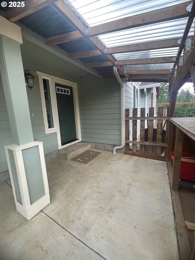 24945 Oak Ln, Elmira, OR 97437 - view of patio featuring a pergola