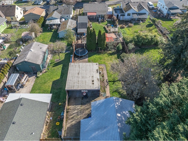 drone / aerial view with a residential view