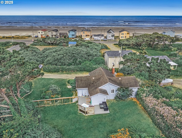 5353 SW Neal Ave, Waldport, OR 97394 - view from above of property with a nearby body of water