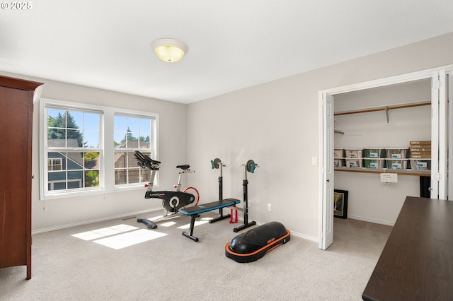 1648 NW 127th Ter, Portland, OR 97229 - exercise area featuring carpet flooring and baseboards