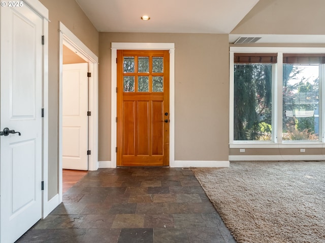 10193 SE Crescent Ridge Loop, Happy Valley, OR 97086 - entryway with dark stone finish floors and recessed lighting