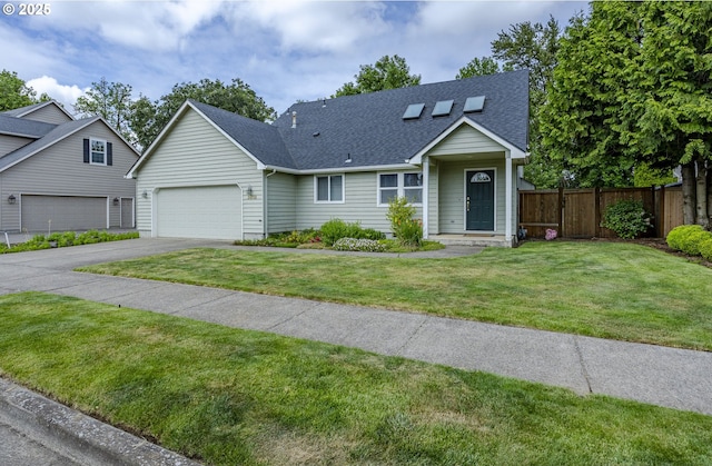 3618 Sterling Woods Dr, Eugene, OR 97408 - view of front facade featuring asphalt driveway, roof with shingles, and an attached garage