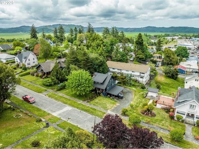 51 N Dean St, Coquille, OR 97423 - aerial view of residential area with a mountainous background