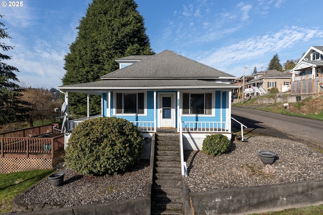 view of front of home with a porch