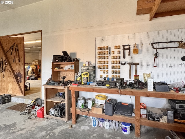 view of storage room