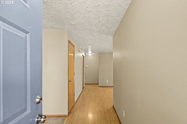 2301 SW 22nd St, Troutdale, OR 97060 - corridor with a textured ceiling and light wood-style floors
