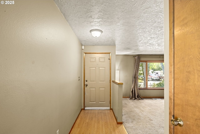 2301 SW 22nd St, Troutdale, OR 97060 - doorway featuring light wood finished floors and a textured ceiling