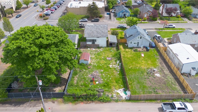 bird's eye view featuring a residential view