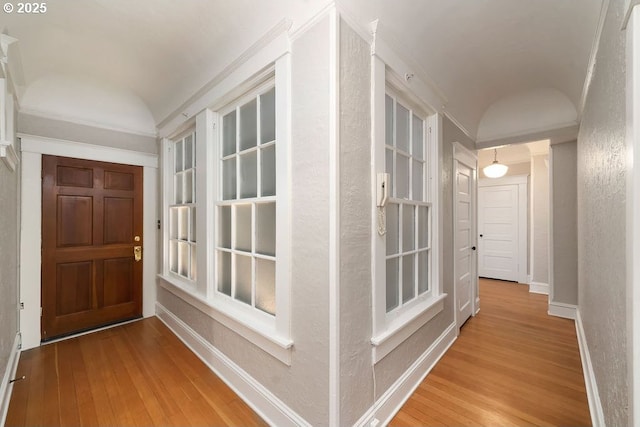 interior space featuring light wood-type flooring