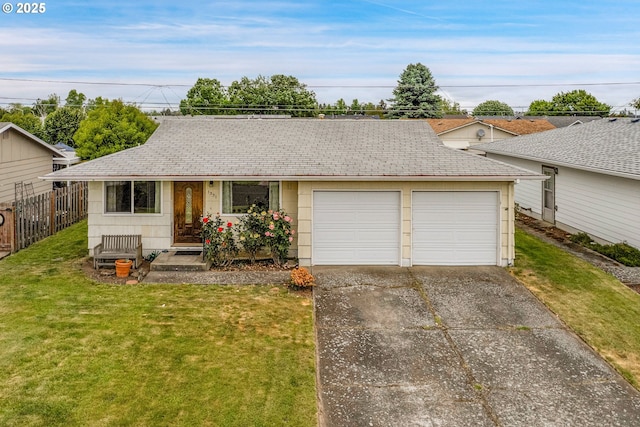 1331 Hampton Way, Woodburn, OR 97071 - ranch-style home with an attached garage, concrete driveway, and roof with shingles