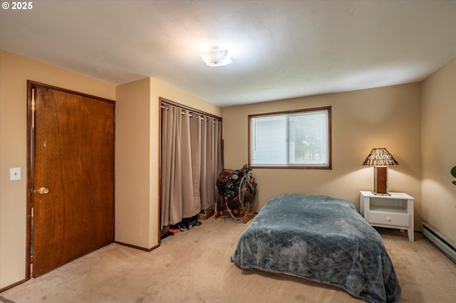1145 Newport Ave SW, Bandon, OR 97411 - carpeted bedroom featuring baseboard heating and baseboards