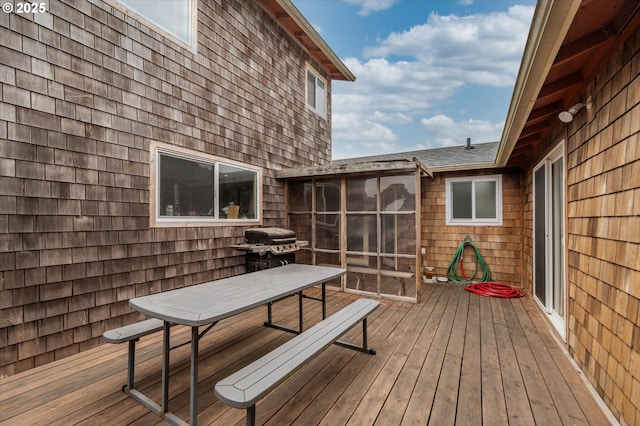 1145 Newport Ave SW, Bandon, OR 97411 - deck with a sunroom and grilling area