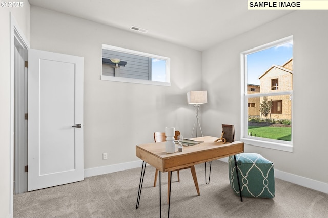 8276 SE Orion Ln, Hillsboro, OR 97123 - home office featuring healthy amount of natural light, baseboards, and carpet floors