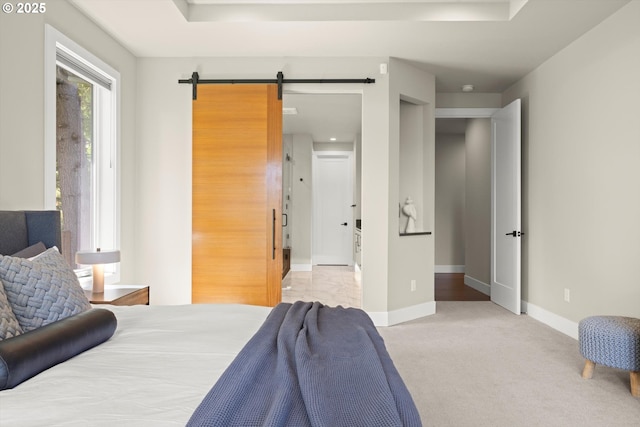 4480 Upper Dr, Lake Oswego, OR 97035 - bedroom featuring light colored carpet and a raised ceiling