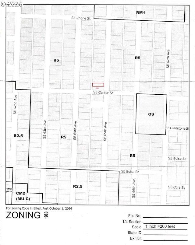 3929 SE 65th Ave, Portland, OR 97206 - map of parcels