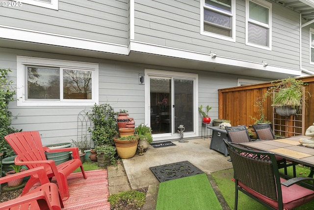 view of patio / terrace with outdoor dining area