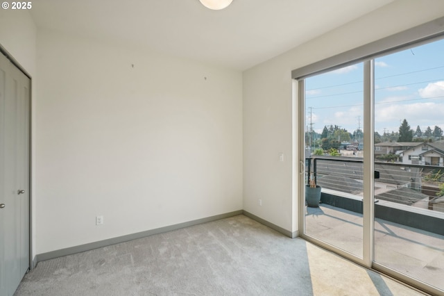 view of carpeted empty room