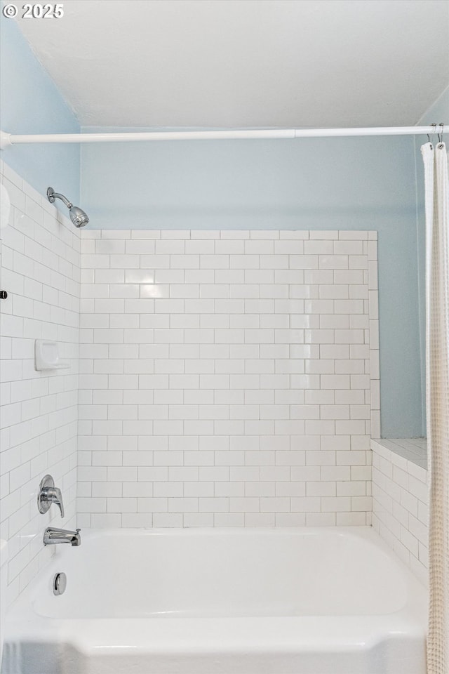 1411 N Alberta St Unit 1, Portland, OR 97035 - full bath with shower / bathtub combination with curtain