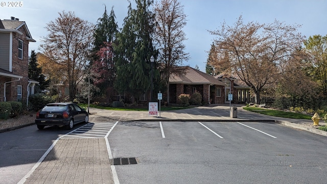 view of uncovered parking lot