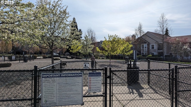 exterior space with fence