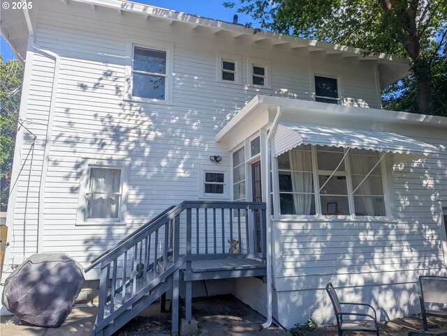 view of rear view of property