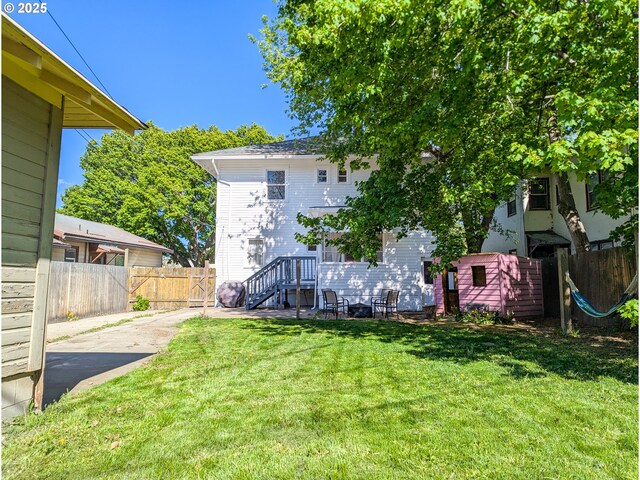 view of rear view of property