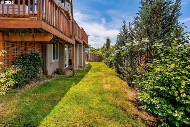 1761 S 18th Cir, Ridgefield, WA 98642 - view of yard featuring a wooden deck
