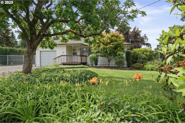 15182 Henrici Rd, Oregon City, OR 97045 - view of yard featuring a garage and driveway
