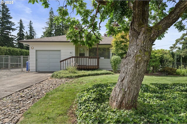 15182 Henrici Rd, Oregon City, OR 97045 - ranch-style house with driveway, a garage, and a shingled roof