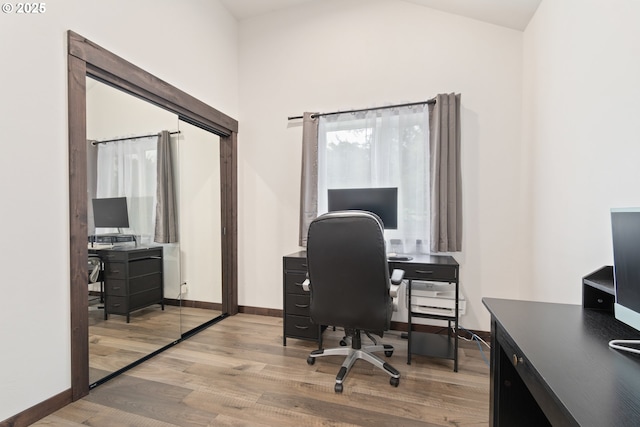 86336 N Modesto Dr, Eugene, OR 97402 - office space featuring light wood-type flooring and lofted ceiling