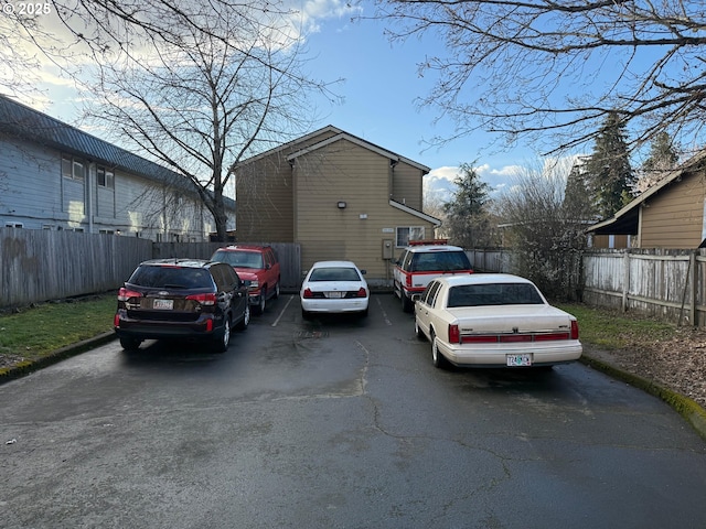 exterior space featuring fence